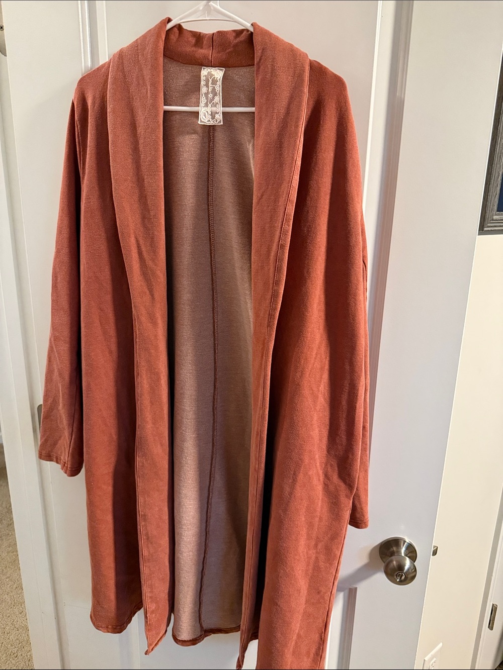 🥳 5 for $25 BUNDLE Sadie & Sage Rust Open-Front Alessia Shawl Collar Open Coat